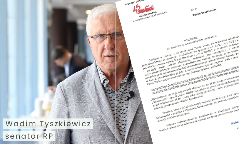 Read more about the article Tyszkiewicz uderzył kłamstwem w Piotra Dudę. Dostał wezwanie do przeprosin